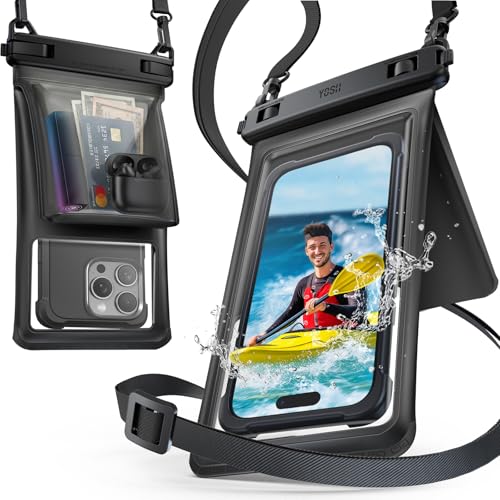 最終値下げ Sonyα７ii用防水ケースwideangle portセット未使用 Amazon.co.jp: 【ダブルポケット】YOSH スマホ 防水ケース 小物収納